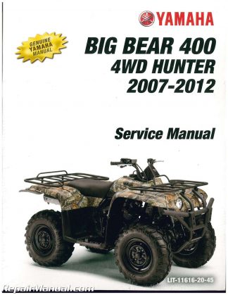 Yamaha 2002 big bear 400 service manual download